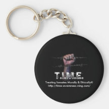 T.I.M.E. Keychain - Hand on a Wire