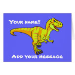 T-Rex cartoon Card