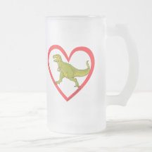 T Rex Heart Coffee Mug