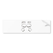 T-rex love bumper stickers