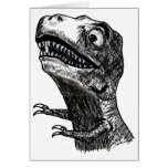 T-Rex Rage Meme - Greeting Card