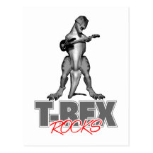 T-Rex Rocks Postcards