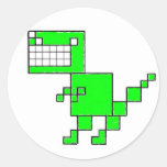 T-Rex Round Sticker