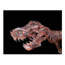 T-Rex Skull Postcard