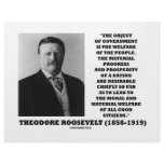T. Roosevelt Object Government Welfare Of People letterhead