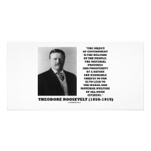 T. Roosevelt Object Government Welfare Of People Custom Photo Card