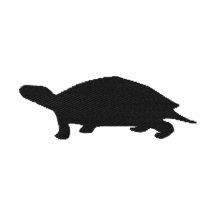 T-shirt brodé de femme de tortue