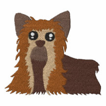T-shirt brodé de Yorkie