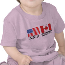 T-shirt canadien américain
