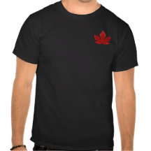 T-shirt canadien de feuille d'érable