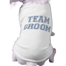 T-shirt de chien de marié d'équipe vêtement pour chien