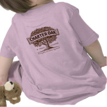 T-shirt de luxe de chêne de charte de filles infan