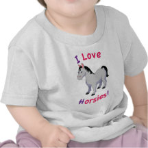 T-shirt de nourrisson de cheval