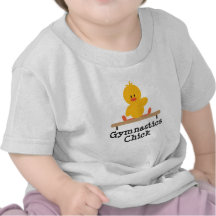 T-shirt de nourrisson de poussin de gymnastique