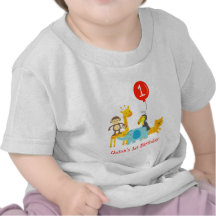 T-shirt de pièce en t d'anniversaire d'animaux de 