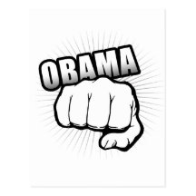 T-shirt de POMPE de POING d'OBAMA Cartes Postales