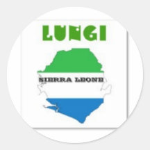 T-SHIRT DE SIERRA LEONE ET ETC. ADHÉSIF ROND
