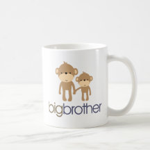 T-shirt de singe de frère tasse à café
