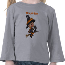 T-shirt de sorcière et de chaton