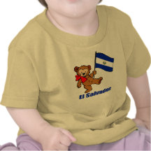 T-shirt d'ours de nounours du Salvador