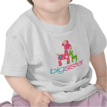 T-shirt génial de grande soeur de girafe