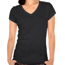 T-shirt grunge d'obscurité de deux dames de coeurs t-shirts