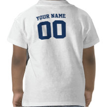 T-shirt personnalisé d'enfant en bas âge du Jersey