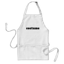 T shirt that just says COSTUME Aprons