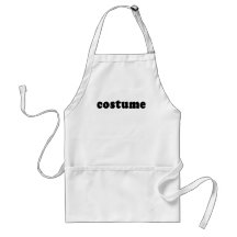 T shirt that just says COSTUME Aprons