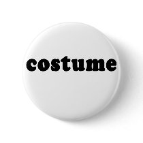 T shirt that just says COSTUME Buttons