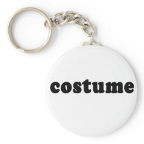 T shirt that just says COSTUME Key Chains