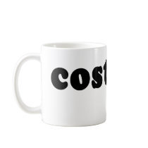 T shirt that just says COSTUME Mug