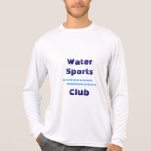 T-shirts de chemises de nom d'équipe de sports aqu