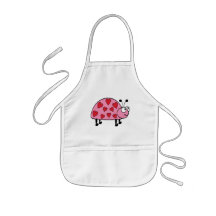 T-shirts et cadeaux chanceux d'insecte de coeur tablier