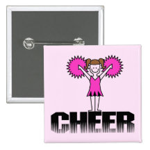 T-shirts et cadeaux Cheerleading roses Badges