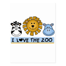 T-shirts et cadeaux d'amis de zoo cartes postales