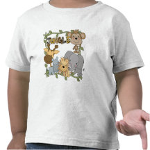 T-shirts et cadeaux d'animaux de jungle de bébé