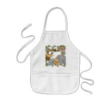 T-shirts et cadeaux d'animaux de jungle de bébé tablier