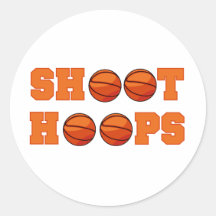 T-shirts et cadeaux de cercles de pousse de basket autocollants