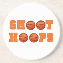 T-shirts et cadeaux de cercles de pousse de basket dessous de verre