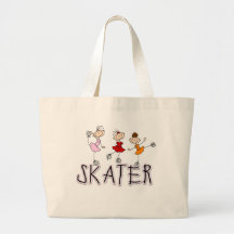 T-shirts et cadeaux de fille de patineur sac fourre-tout