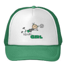 T-shirts et cadeaux de fille de volleyball casquettes
