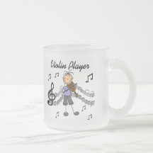 T-shirts et cadeaux de joueur de violon de fille tasse à café