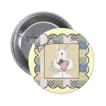 T-shirts et cadeaux de lapin de Pâques Pin's Avec Agrafe