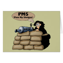 T-shirts et cadeaux de PMS pour elle Carte De Vœux
