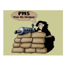 T-shirts et cadeaux de PMS pour elle Carte Postale