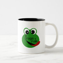 T-shirts et cadeaux de règle de grenouilles tasse
