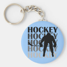 T-shirts et cadeaux de silhouette d'hockey porte-clef