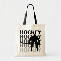 T-shirts et cadeaux de silhouette d'hockey sacs fourre-tout