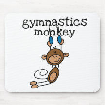 T-shirts et cadeaux de singe de gymnastique tapis de souris
